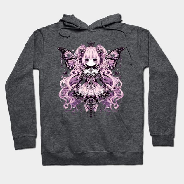 Anime gothic fairy Hoodie by BrisaArtPrints